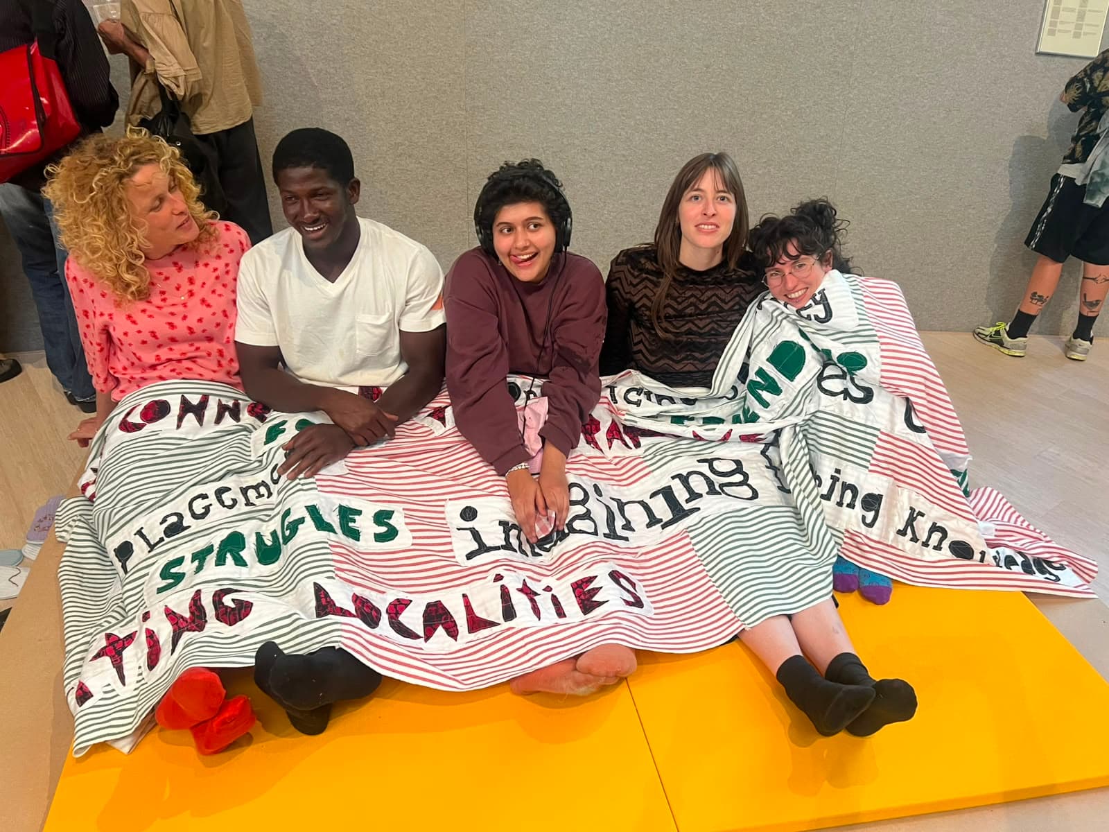 The blanket use during the exhibition "How to Build a House Without Bricks" in de Appel 2026